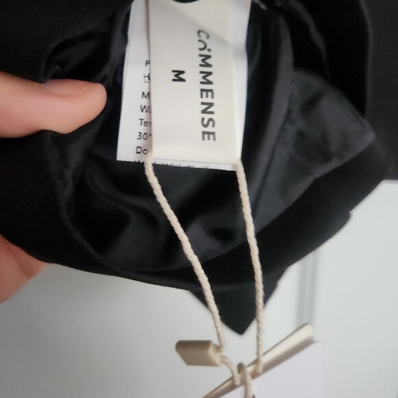 *NWT Commense V-Neck Buttoned Vest Button top Women MEDIUM (Size 6) BLACK - Picture 9 of 10